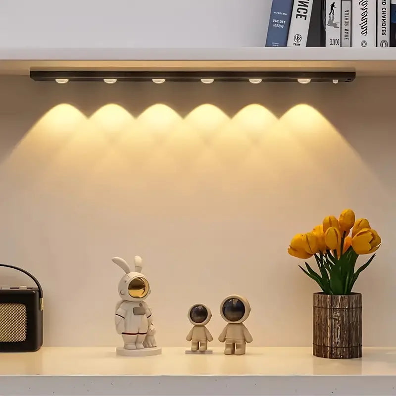LED adhesive lamp with smart motion detector